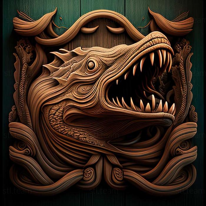 3D model sea monster (STL)